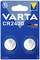 'VARTA CR2430 lítium elem, gyermekbiztos zár.' Csomagolás két darab ezüstös gombaelemmel.