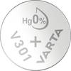 301 gombelem, ezüstoxid, 1,55V, 95 mAh, Varta SR43SW, SR43, SR1142, V301, D301, 226, D, 280‑01, SB‑A8, RW34, WS11