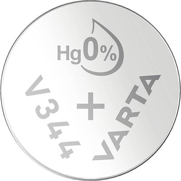 344 gombelem, ezüstoxid, 1,55V, 100 mAh, Varta SR1136SW, SR42, SR1136, V344, D344, 242, RW36, WS12, BS12, BSR42L