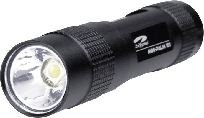 LED-es kulcstartós zseblámpa, 1,5 óra, 26 g, fekete, LiteXpress Mini-Palm 101 LX403071-1
