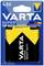VARTA Super Heavy Duty Elem, 4,5V, Cink-Szén, sárga-fekete csomagolásban kék háttérrel.