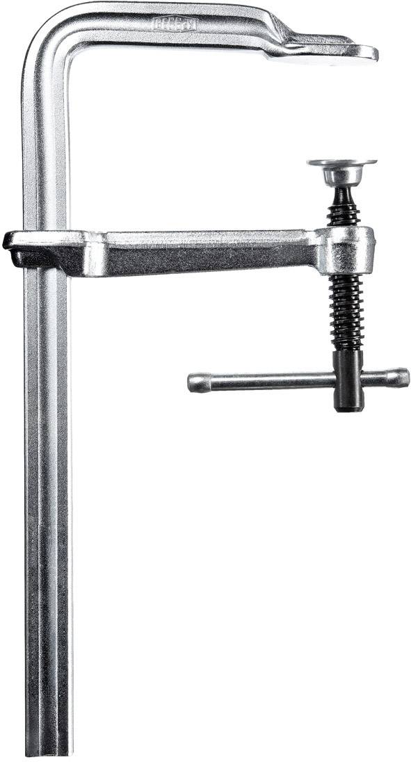 Teljesen acél csavaros gyorsszorító, classiX GS-K 400/120 Bessey GS40K, fesztáv: 400 mm, visszavonás: 120 mm