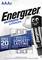 Energizer Ultimate Lithium AA akkumulátorcsomag. Világszerte a leghosszabb élettartamú akkumulátorként reklámozva, 20 éves tárolhatósággal.