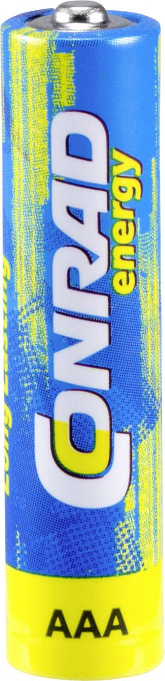 Mikroelem AAA készlet, alkáli mangán, 1,5V, 24 db, Conrad Energy LR03, AAA, LR3, AM4M8A, AM4, S-1
