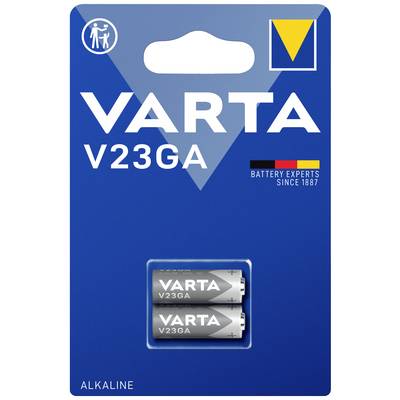23A alkáli elem, távirányító elem, 12V 50 mAh, 2 db, Varta Professional A23, E23A, V23A, V23PX, V23GA, L1028, MN21, G23A