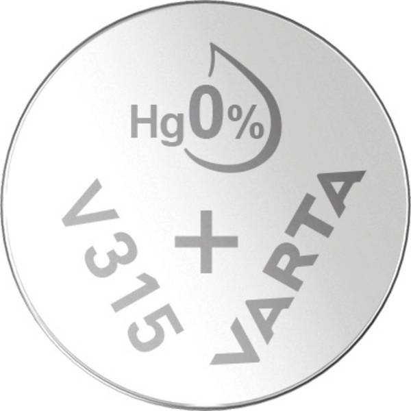 315 gombelem, ezüstoxid, 1,55V, 20 mAh, Varta SR716SW, SR67, SR716, V315, D315, 614, HA, 280‑56, SB‑AT, RW316