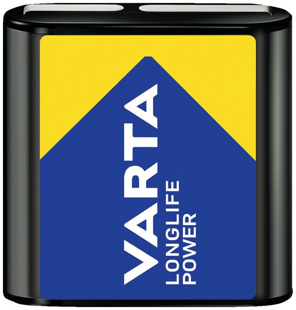 4,5V-os laposelem, alkáli mangán, 6100 mAh, Varta High Energy 3R12, 3LR12, 1203, V4912, MN1203, 312G, LR12, 4,5 V Block