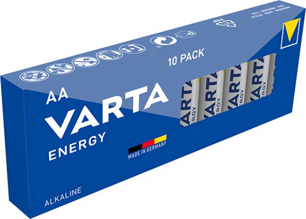 Ceruzaelem AA, alkáli mangán, 1,5V, 10 db, Varta LR06, AA, LR6, AAB4E, AM3, 815, E91, LR6N