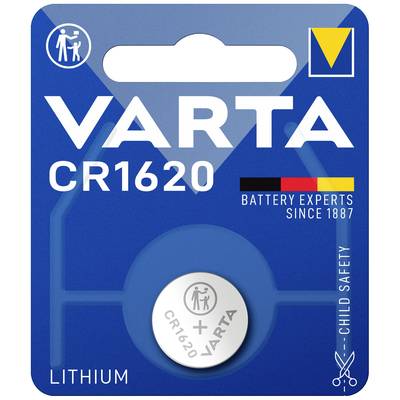 'VARTA CR1620 lítium elem, elemszakértők 1887 óta, gyermekbiztos zár. Biztonsági és minőségi jellemzőkkel ellátott csomag.'