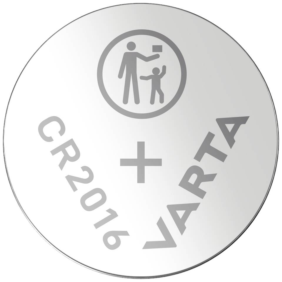 CR2016 lítium gombelem, 3 V, 90 mA, Varta BR2016, DL2016, ECR2016, KCR2016, KL2016, KECR2016, LM2016