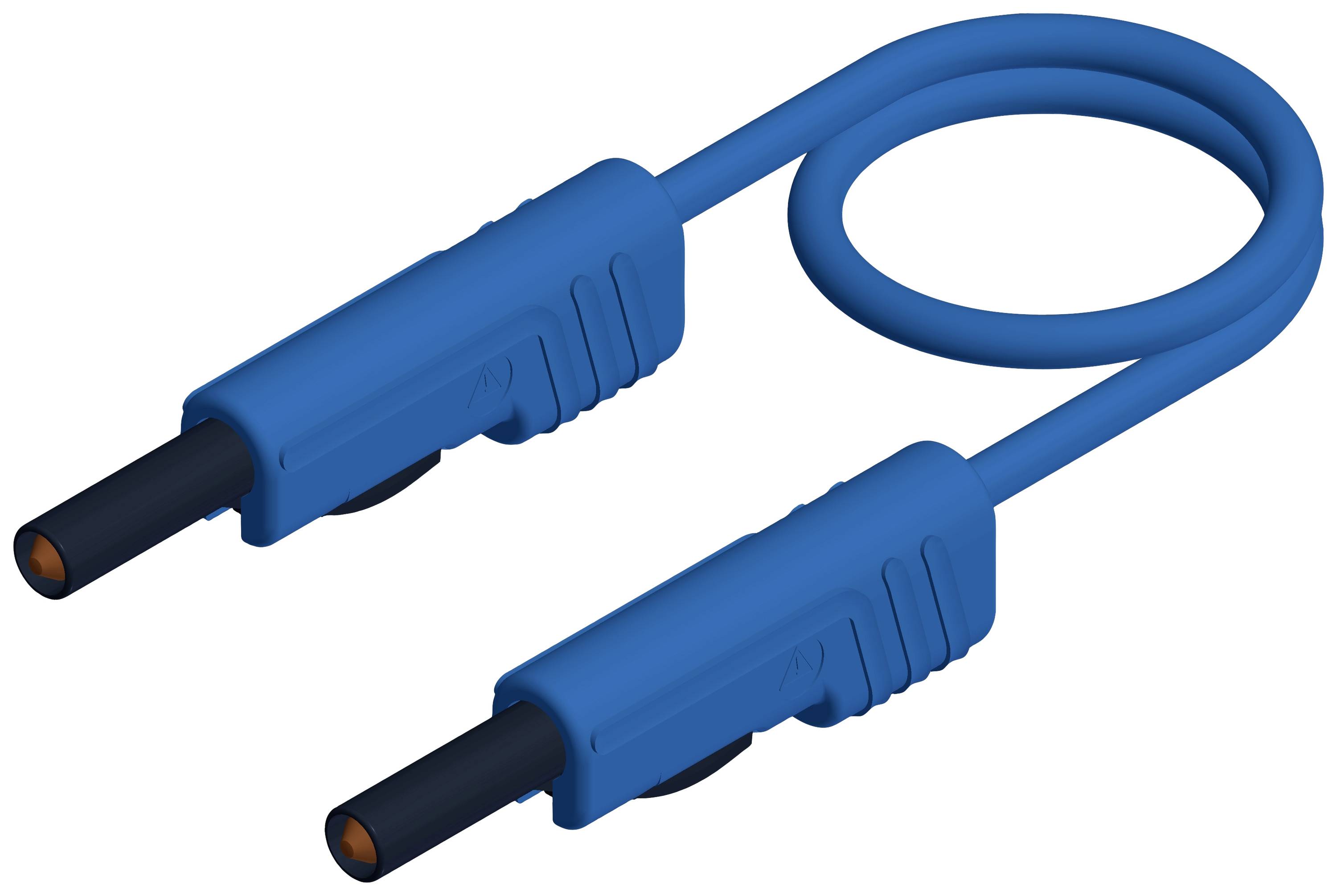 Mérőzsinór, mérővezeték 2db 4mm-es toldható banándugóval 1 mm² PVC, 2 m kék SKS Hirschmann MLB 200/1 V