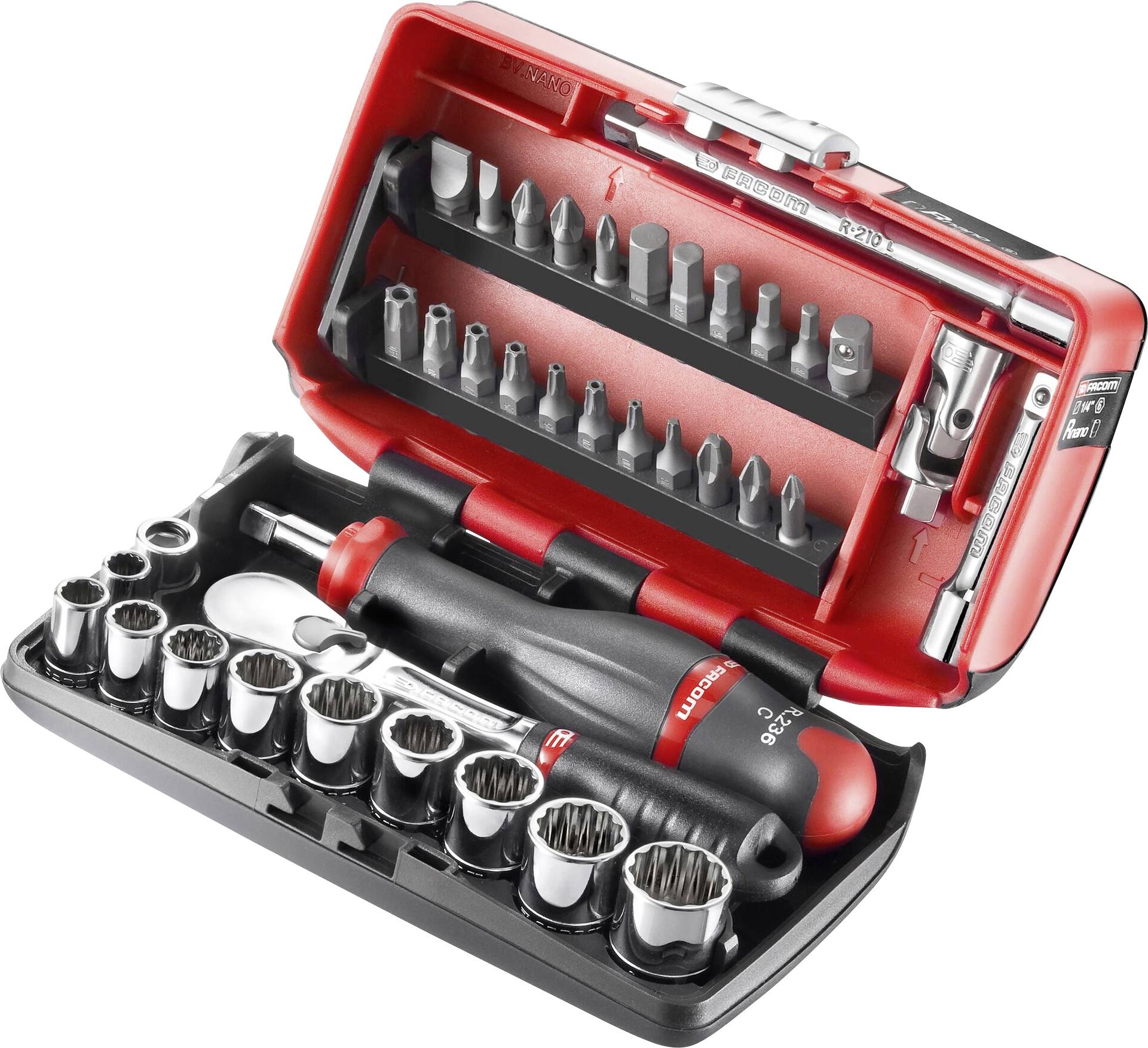 Facom Dugókulcs készlet Collos 1/4 (6,3 mm) 38 részes RL.NANO-U1