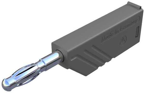 SKS Hirschmann lamellás banándugó, Ø 4 mm, 24 A, szürke, 934100106