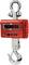 Digitális felfüggesztett mérleg piros kijelzővel, fém akasztókkal felül és alul, kilogrammban mutatja a súlyméréseket ipari felhasználásra.