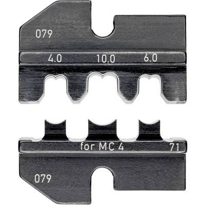 Két fekete fémcsík öt különböző nyílással és a rámetszett '4.0', '10.0', '6.0', valamint 'for MC 4' számokkal.