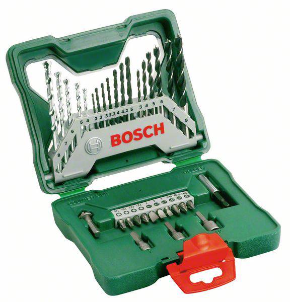 Bosch Accessories 2607019325 X-Line 33 részes Fúró és bit készlet Fém, Kő, Beton, Fa, Falazat