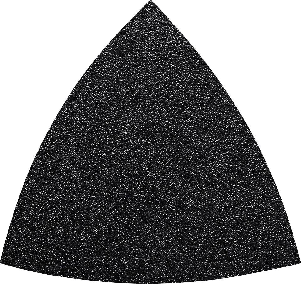 Fein 63717086010 Delta csiszolópapír Tépőzárral, Lyuk nélküli Szemcsézet 36 Sarokméret 80 mm 50 db
