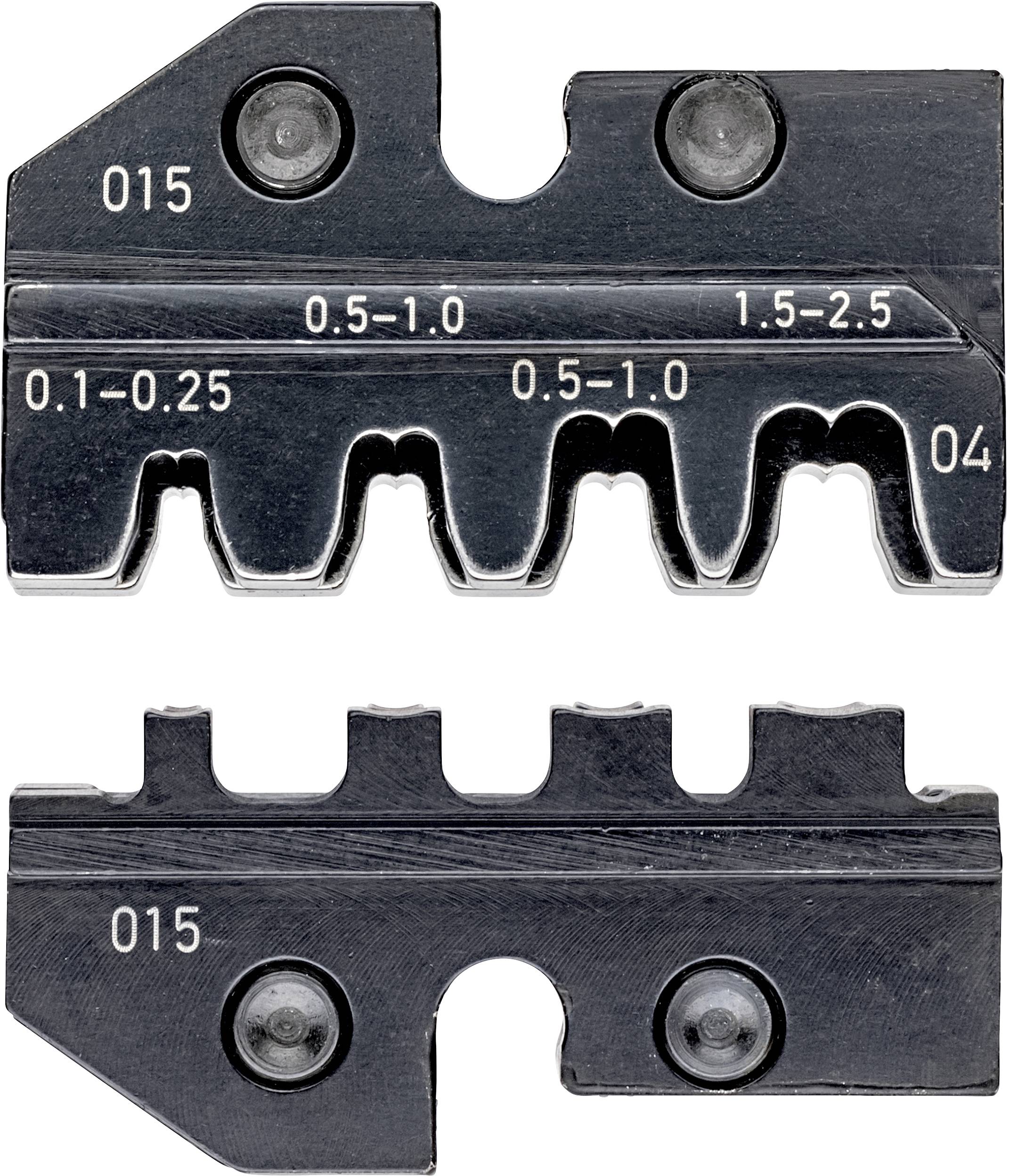 Knipex 97 49 04 krimpelőfogó krimpelő betét, préselő betét, szigeteletlen nyitott sarukhoz 2.8/4.8 mm 0.1 - 2.5 mm²