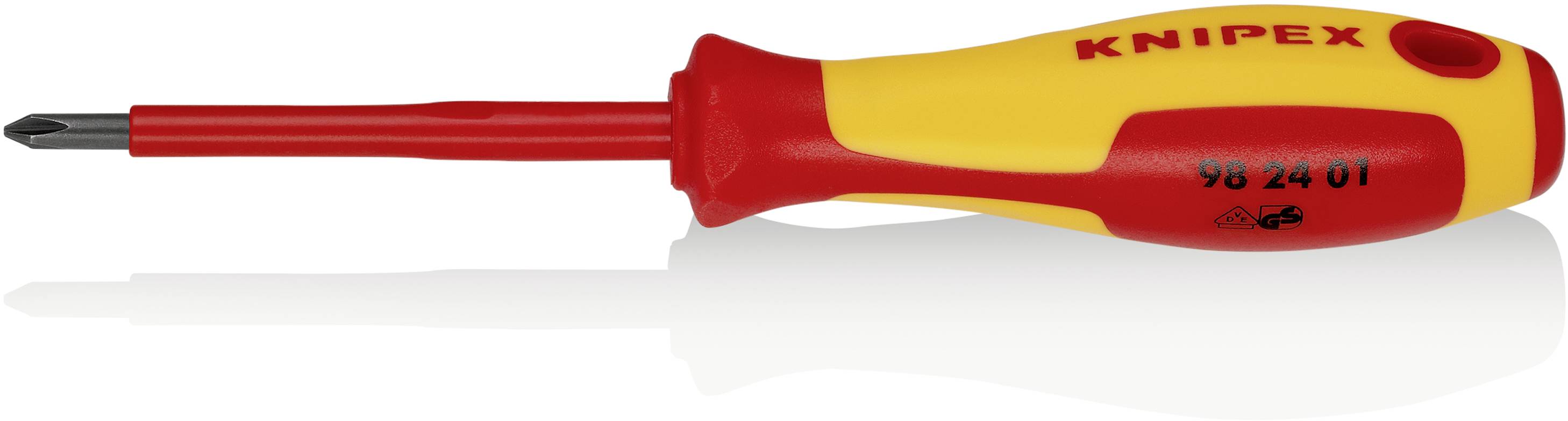 VDE kereszt csavarhúzó, PH 1, Knipex 98 24 01