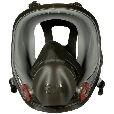 Légzésvédő teljes maszk, szűrő nélkül, méret: M, 3M 6800M