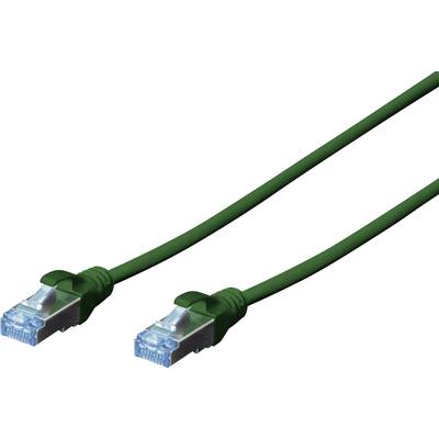 RJ45-ös patch kábel, hálózati LAN kábel CAT 5e SF/UTP (1x RJ45 dugó - 1x RJ45 dugó) 1 m, Zöld 972464