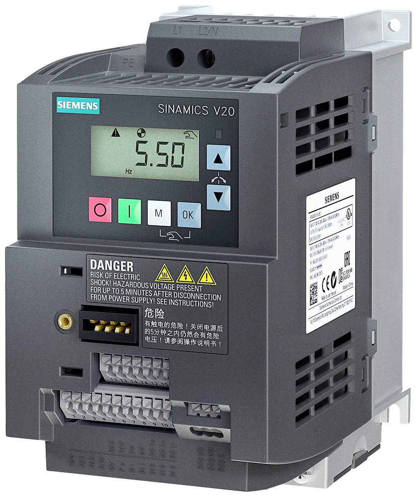 Siemens Frekvencia átalakító 6SL3210-5BB21-1BV1 1.1 kW 1 fázisú 230 V-0