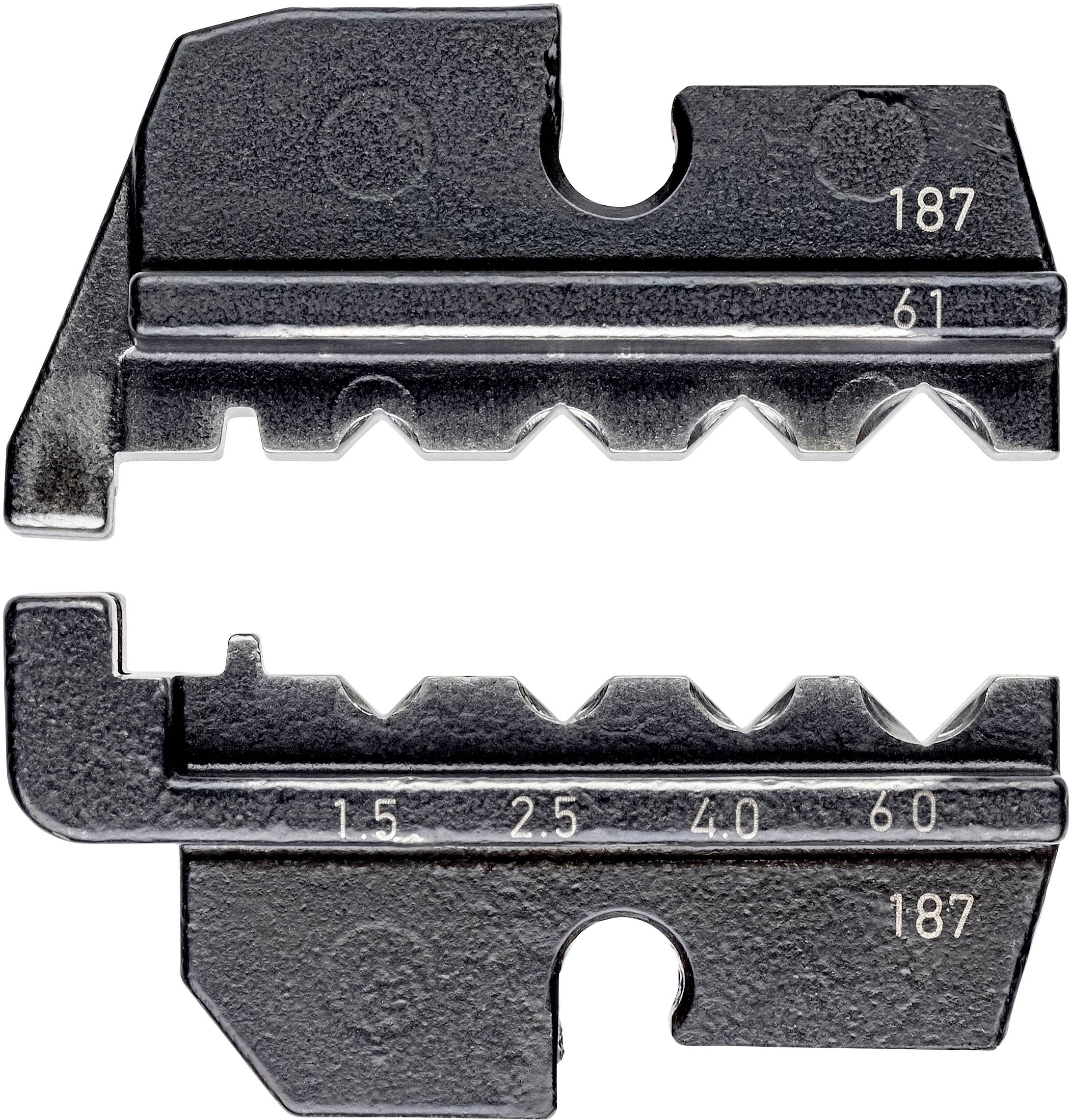 Knipex 97 49 61 Krimpelő betét Esztergált érintkezők Alkalmas fogó Harting 1.5 - 6 mm² Alkalmas márka Knipex 97 43 200, 97 43 E, 97 43 E AUS, 97 43 E UK, 97 43