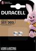 357/303 gombelem, ezüstoxid, 1,55V, 190 mAh, 2 db, Duracell SR44W, SR44, SR1154, V357, D357, 228, J, 280‑62, SB‑B9, RW42