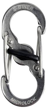 Dupla karabíner, ezüst színű, 2 db, S-Biner MicroLock NI-LSBM-11-2R3 MicroLock S-Biner 2 NITE Ize