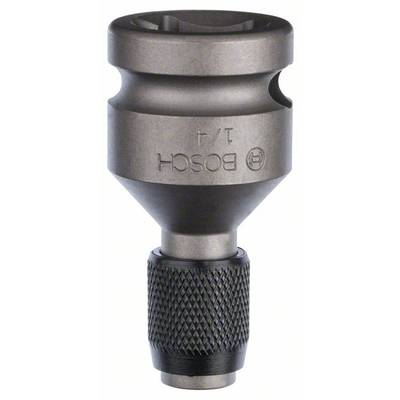 Bosch Accessories Adapter zu Steckschlüsseleinsätzen 1/4" 1/2" Antrieb Innenvierkant, 50mm 2608551110 Dugókulcs adapter