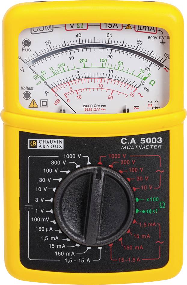 Chauvin Arnoux C.A 5003 Kézi multiméter analóg CAT III 600 V