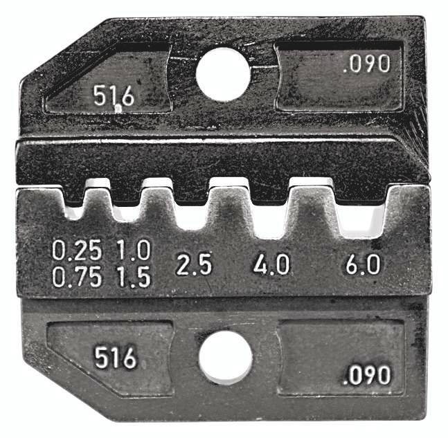 Rennsteig Werkzeuge 624 090 3 0 624 090 3 0 Krimpelő betét Érvéghüvelyek 0.25 - 6 mm² Alkalmas márka Rennsteig Werkzeuge PEW 12