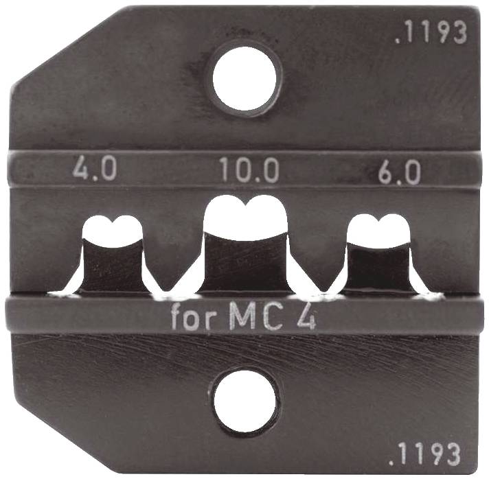 Rennsteig Werkzeuge 624 1193 3 0S Krimpelő betét Napelemes dugós csatlakozó Alkalmas fogó MC4 4 - 6 mm² Alkalmas márka Rennsteig Werkzeuge PEW 12