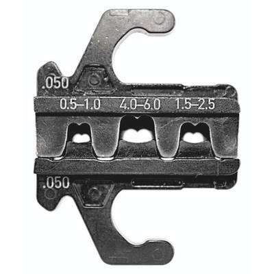 Egy fémeszköz három fogköztávolság-tartóval, amelyek 0,5-1,0; 4,0-6,0 és 1,5-2,5 mm méreteket jeleznek.