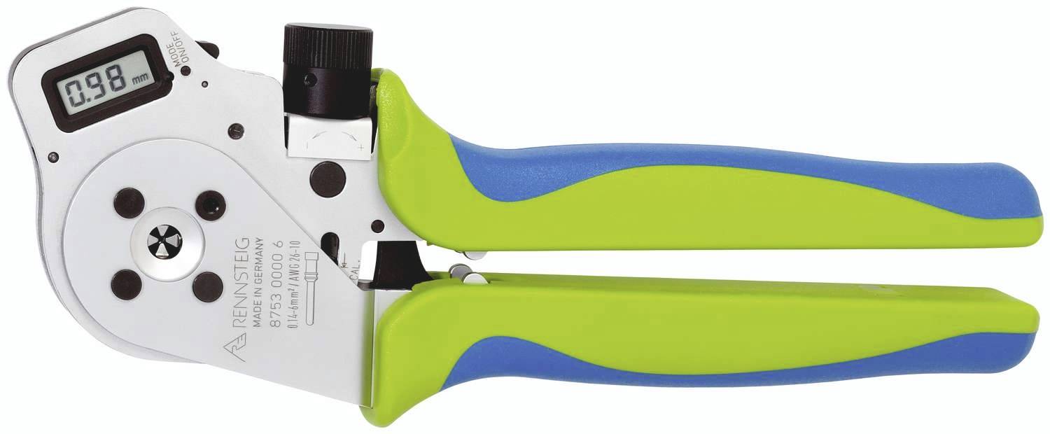 Rennsteig Werkzeuge DigiCrimp 8.73-3 8733 0000 61 Krimpelőfogó Sodort stift- és aljzatos érintkezők 0.03 - 0.5 mm² Műanyag hordtáskával
