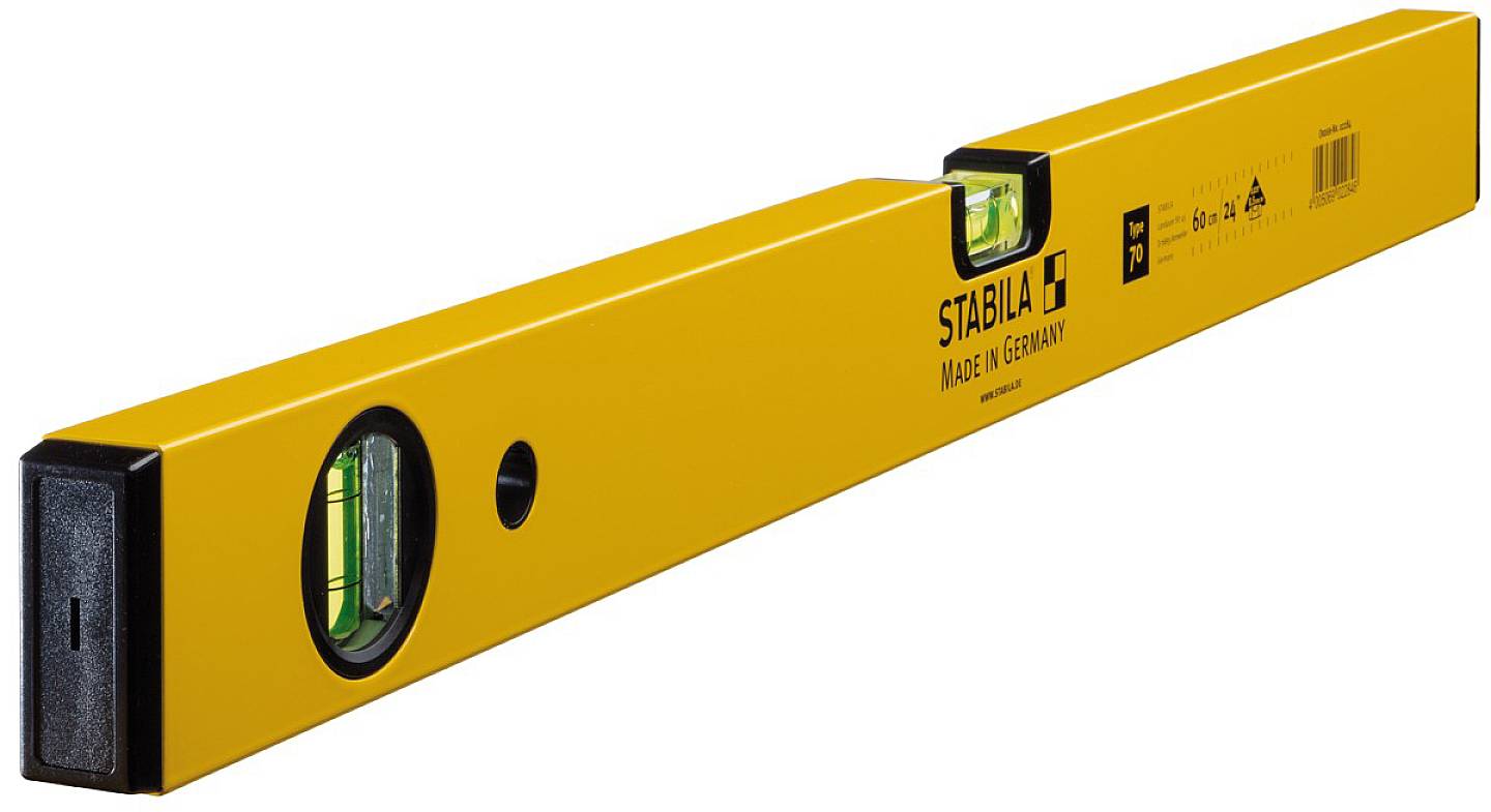 Stabila Type 70 02284 Könnyűfém vízmérték 60 cm 0.5 mm/m