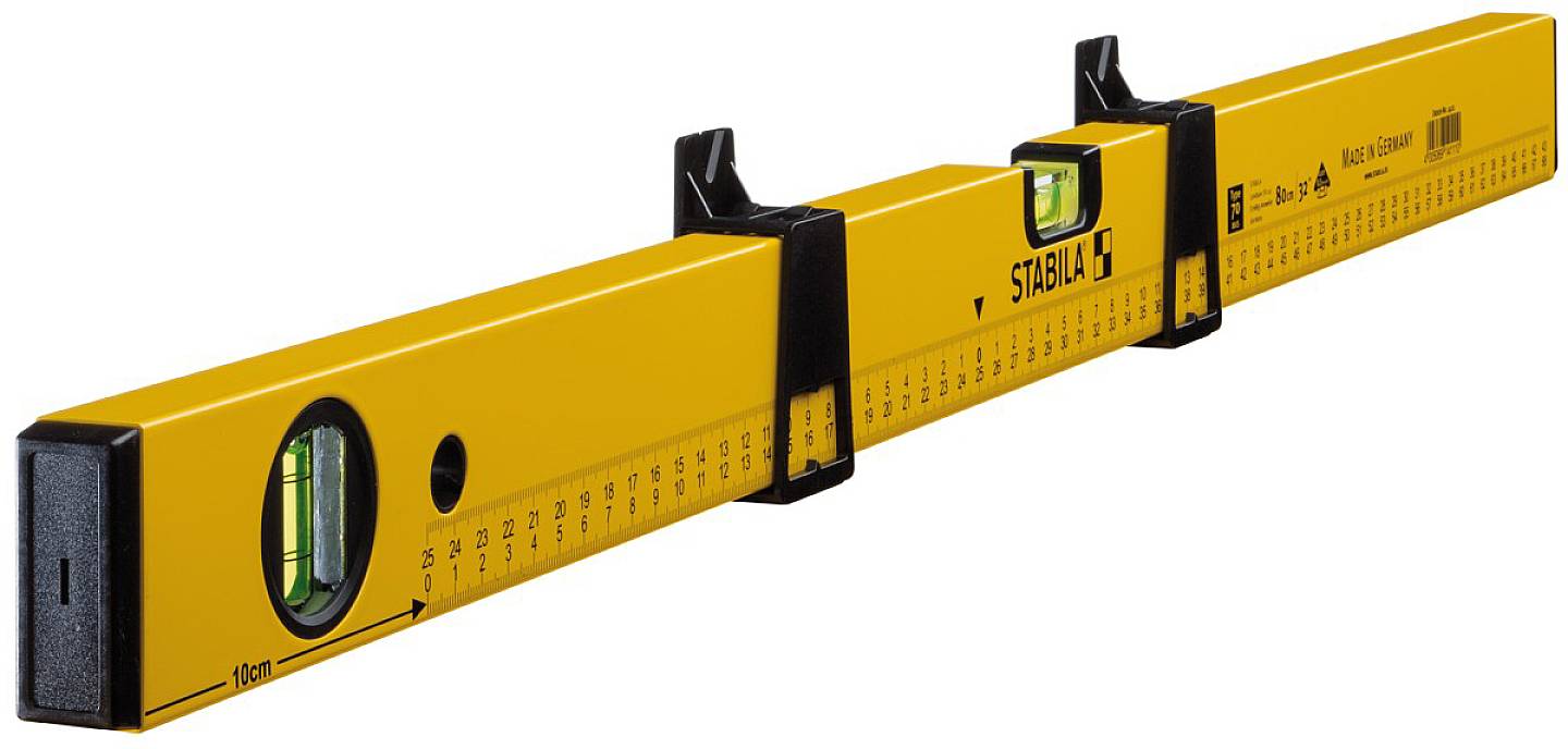 Stabila Type 70 MAS 14111 Könnyűfém vízmérték 80 cm 0.5 mm/m