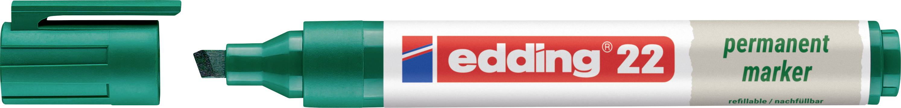 Edding edding 22 permanent marker EcoLine 4-22004 Permanent marker Zöld Vízálló: Igen