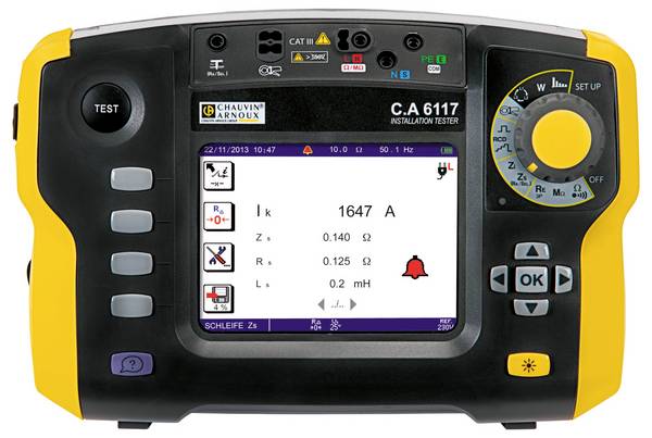 <br>  Chauvin Arnoux<br>  C.A 6117 + Software Dataview<br>  Telepítés teszter készlet<br>  Kalibráció (ISO)<br>  VDE szabvány 0100, 0105, 0413<br>