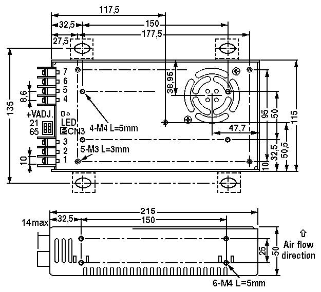 MEAN WELL SD-500L-24 DC/DC gépjármű feszültségváltó 504 W Kimenetek száma: 1 x Tartalom, tartalmi egységek rendelésenkén-2