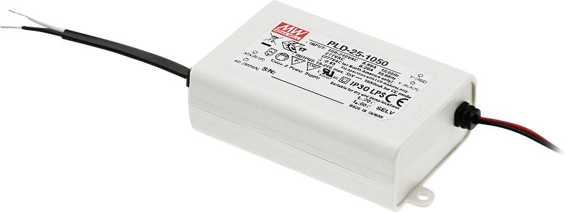 MEAN WELL PLD-25-700 LED meghajtó Állandó áramú 25 W 0.7 A 24 - 36 V/DC Fényerő-szabályozó nélkül 1 db