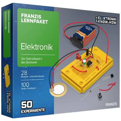Elektronika kísérletező készlet, Franzis Verlag 65272, 14 éves kortól