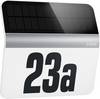 Napelemes házszámtábla 0,03 W hidegfehér/nemesacél, Steinel 007140 XSolar LH-N