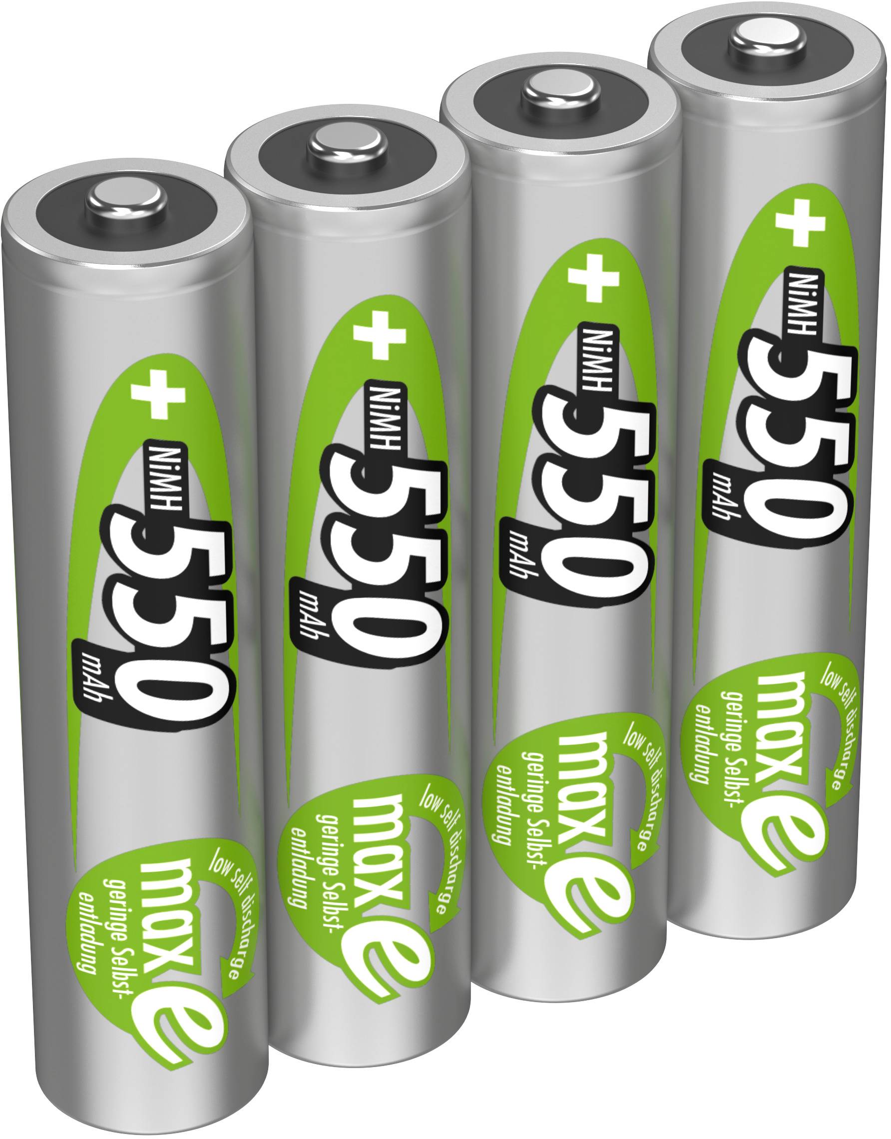 Mikroceruza akku AAA NiMH, 1,2V 550 mAh, 4 db, Ansmann maxE HR3, HR03, UO100557, DC2400, DC2400B4N, LR03