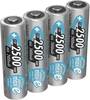 Ceruza akku AA, NiMH, 1,2V 2500 mAh, 4 db, Ansmann maxE LR06, AA, LR6, AAB4E, AM3, 815, E91, LR6N