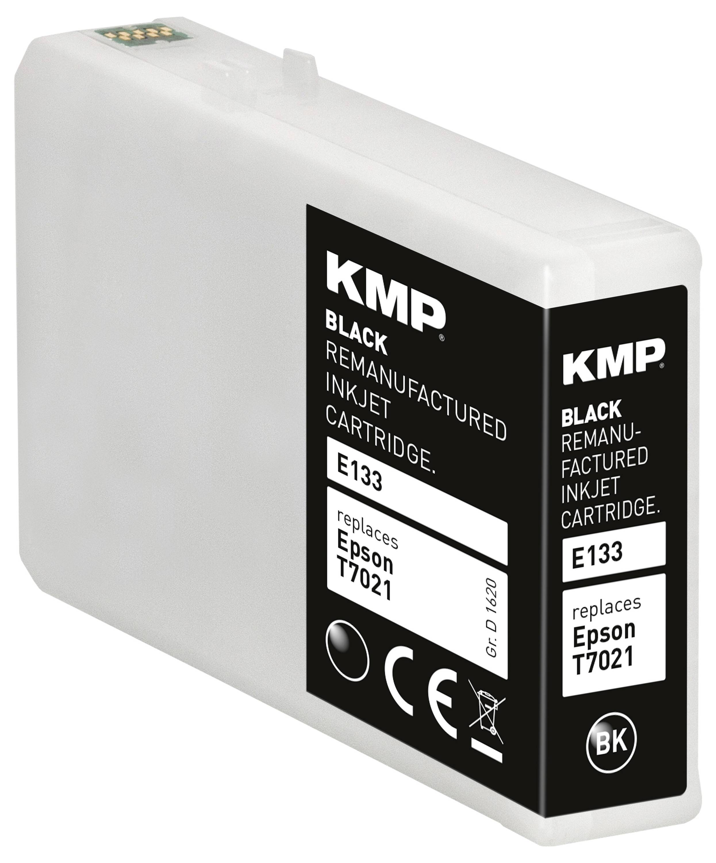 KMP Tinta helyettesíti Epson T7021 Kompatibilis Fekete E133 1620,4001-2