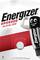 Energizer márkájú elemcsomag. Tartalmaz egy EPX625G alkáli elemet. A maskotton jobbra mosolyog és felemeli az öklét.