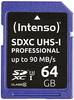 Intenso Professional SDXC kártya 64 GB Class 10, UHS-I