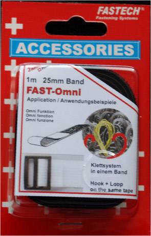 FASTECH® 671-330-Mod Tépőzár Kötegeléshez Bolyhos és horgos fél (H x Sz) 1 m x 25 mm Fekete 1 m