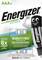 Energizer AAA 2 db-os elemcsomag. Kiemelés: 'Világon elsőként 4%-ban újrahasznosított elemekből készítve'. Hosszabb élettartamot ígér.